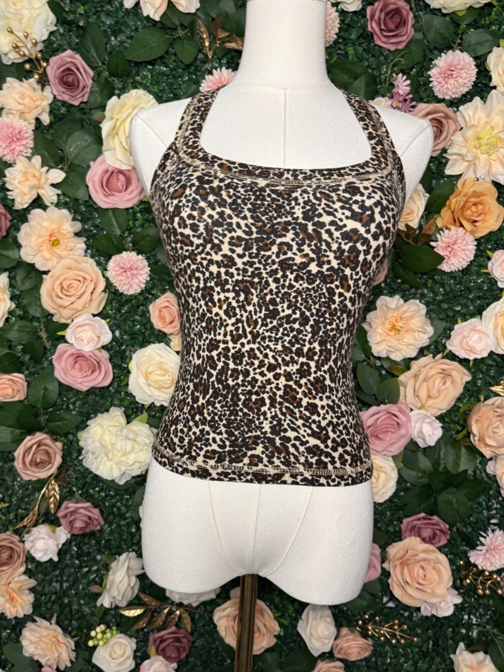 BDG Leopard Print Halter Tank Top - NWT